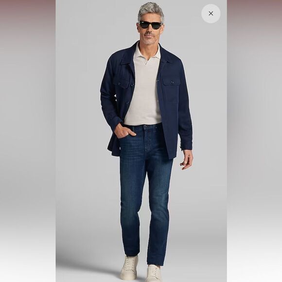 Athleta Men's Dark Blue Slim Jeans - Picture 1 of 11